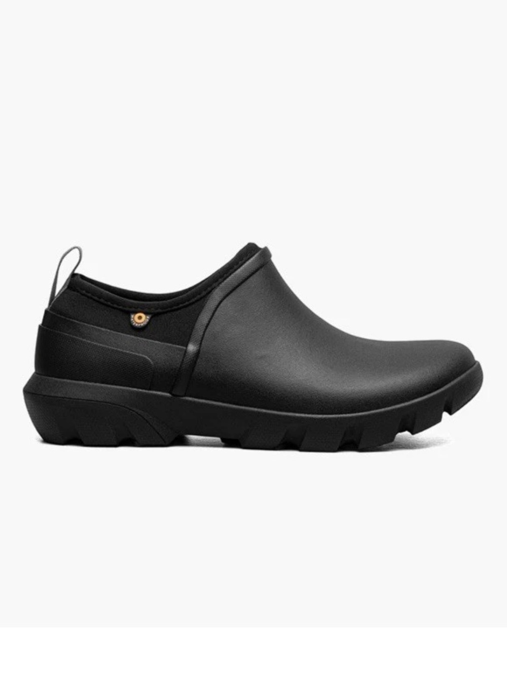 Bogs Sauvie II Slip On Women's 8 Black Waterproof Rubber Garden Clogs Rain Shoes